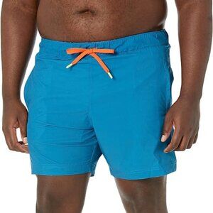 Robert Graham Men's Standard Summers Woven Swim, Blue, 38 NEW